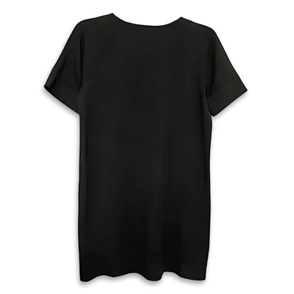 Theory Athrina Shift Dress Studded Knit Jewel Neckline Black Women's Small - Picture 4 of 8